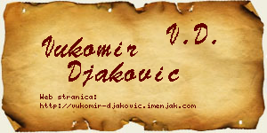 Vukomir Đaković vizit kartica